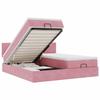 Maison Exclusive - Cadre de lit ottoman avec matelas rose 160x200 cm velours