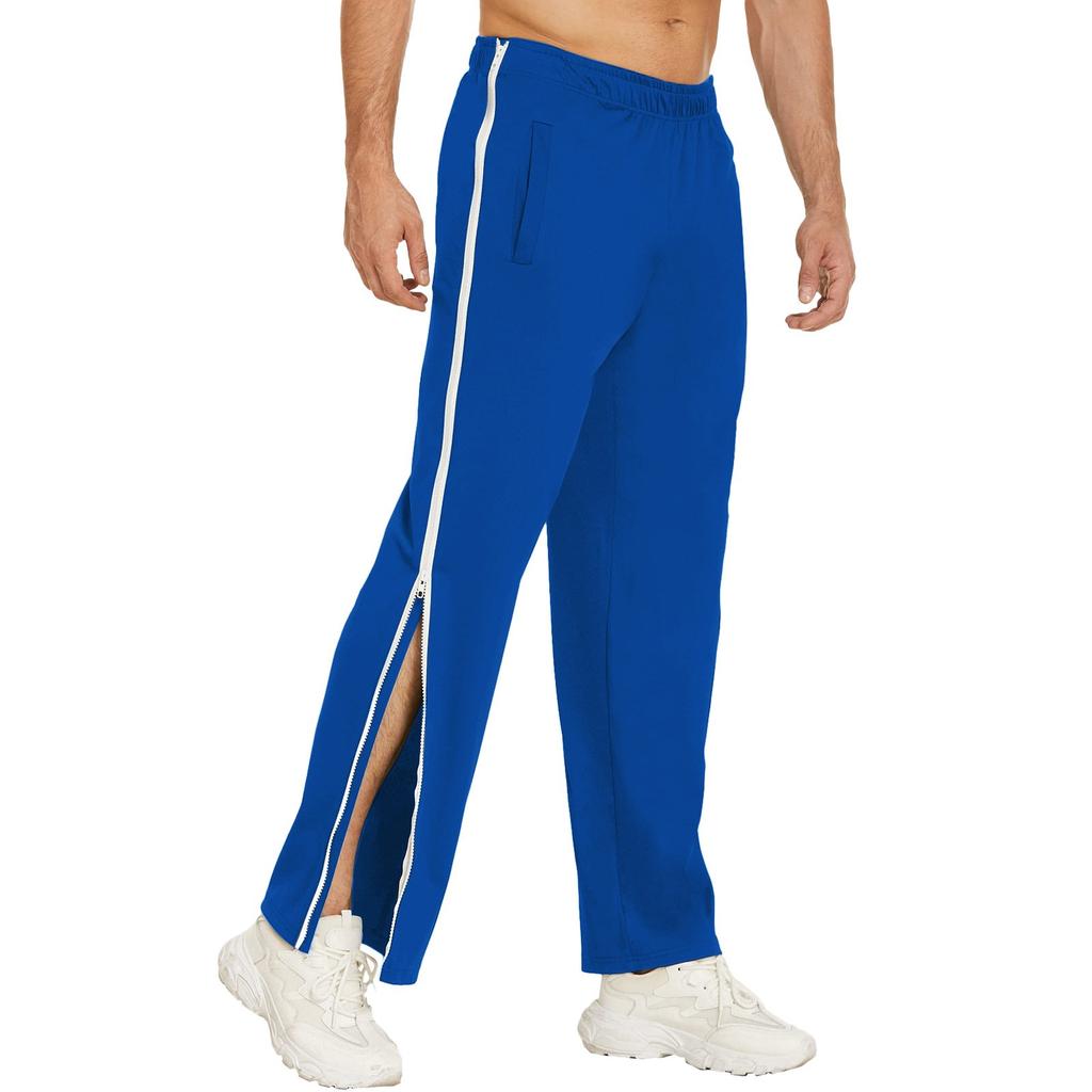 Men's Zipper Pants, Loose Sweatpants, Training Basketball Pants, Men's Loose Pants