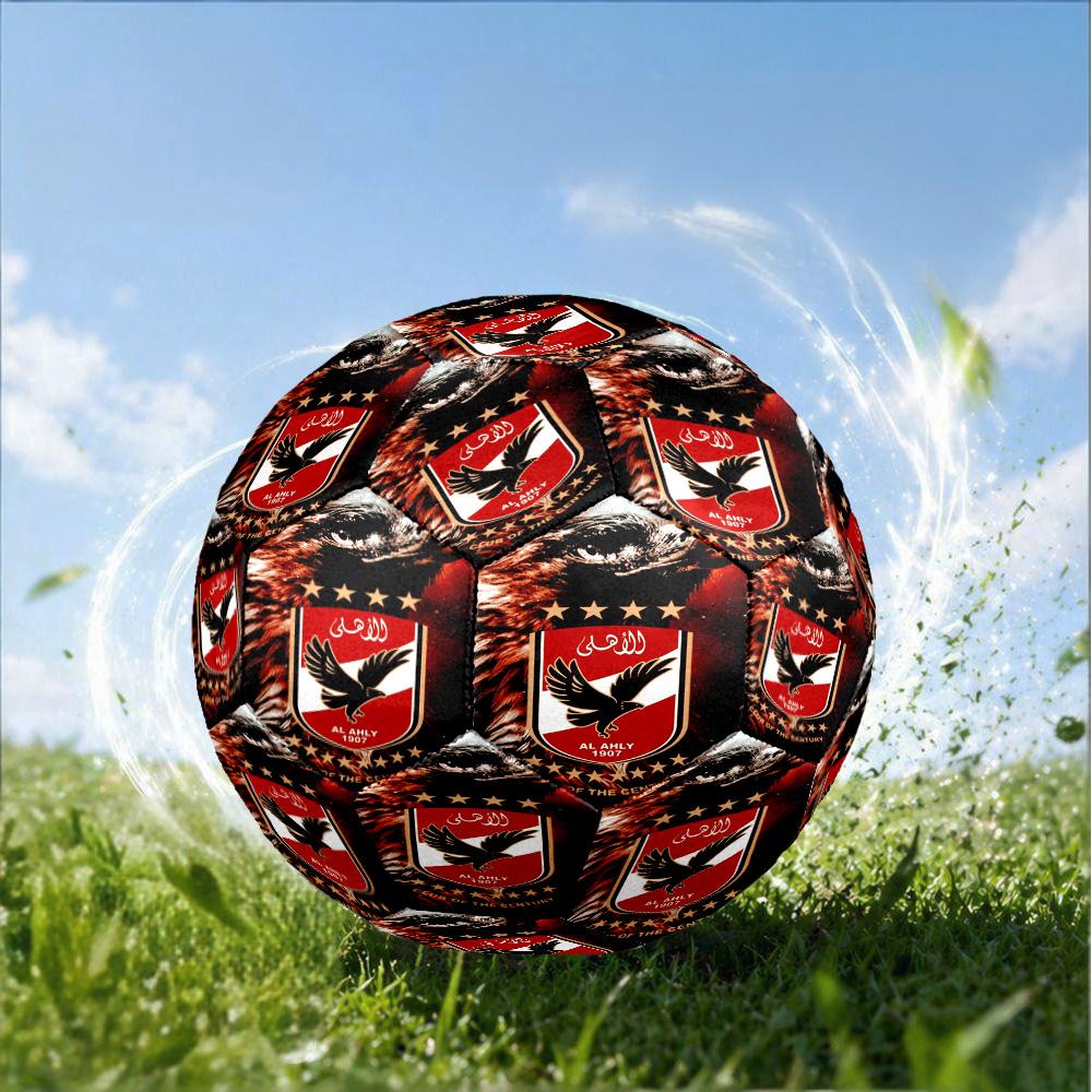 Ahly Football club Printed Size 5 Soccer Balls, High-Quality, Anti-Slip, Protective Football, A Unique Gift , Birthdays, Christmas Gifts
