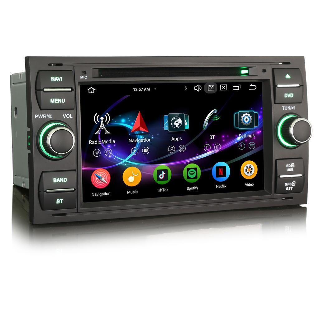 EU Stock GPS Navigation Erisin ES6566FB Android 16 Car Stereo DVD for FORD Fiesta Kuga Galaxy Focus GPS Navi CarPlay Auto Radio