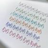 10 Pcs Colorful Aurora Jelly Clear Bow Nail Decorations 3D Resin Cute Bowkont Nail Art Charms Gems Diy Manicure