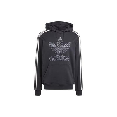 adidas Мужские толстовки Originals Classic Mono Graphic Hoodie Black IS2933