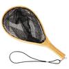 TRYITEM Landing Net Wooden Rubber Coding Net SML (M)