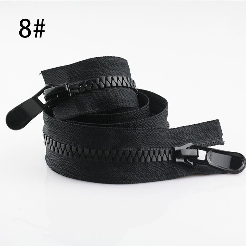 1 шт. пуховик, пальто длиной 70-100 см, длинная молния, двойные слайдеры, одинарный слайдер, открытый конец, 8 #15 #, смоляные молнии