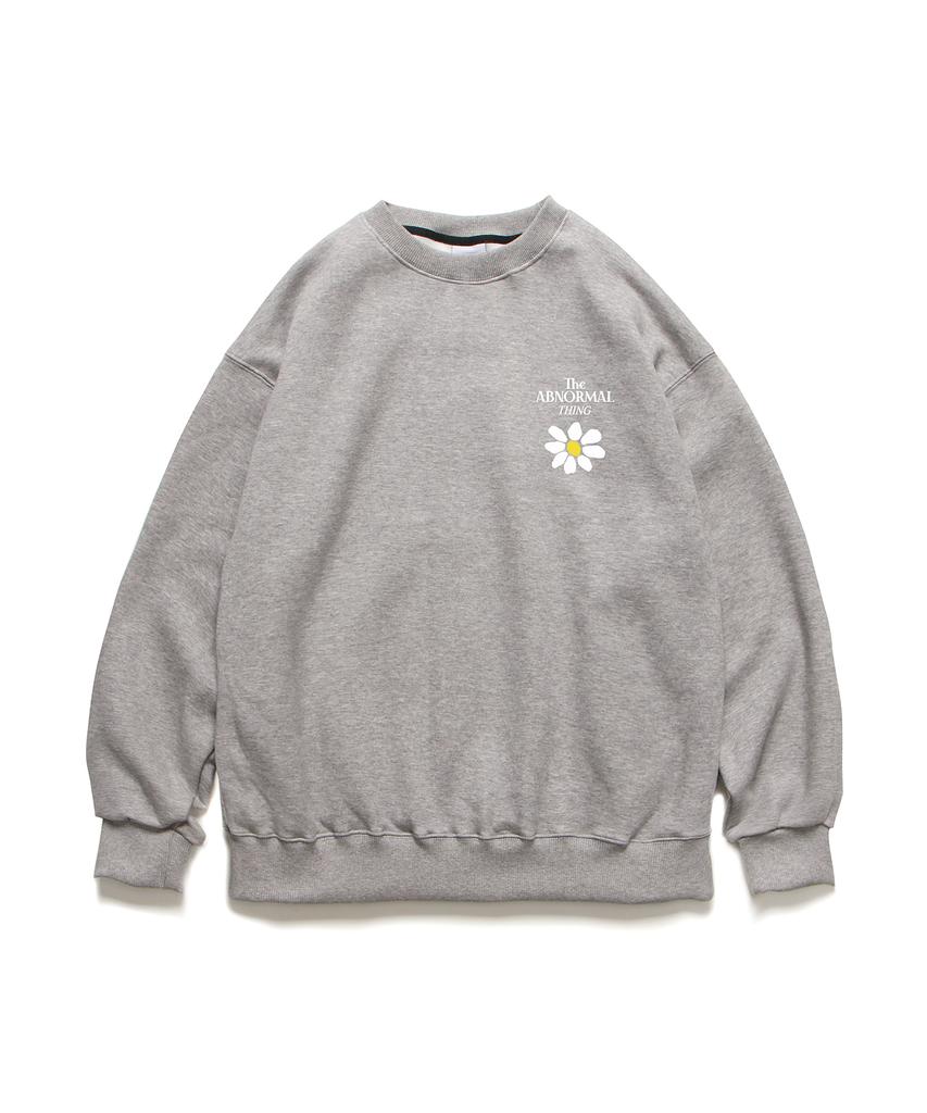 ABNORMALTHING Flower Crewneck Grey