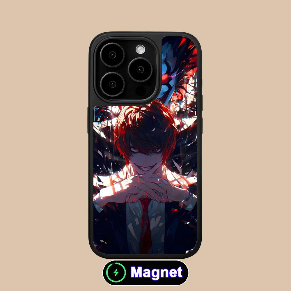 Чехол для мобильного телефона Magsafe с матовой поверхностью Death Note Kira Light для iPhone 17 16 15 14 13 12 11 Air Pro Max Plus Цветная крышка
