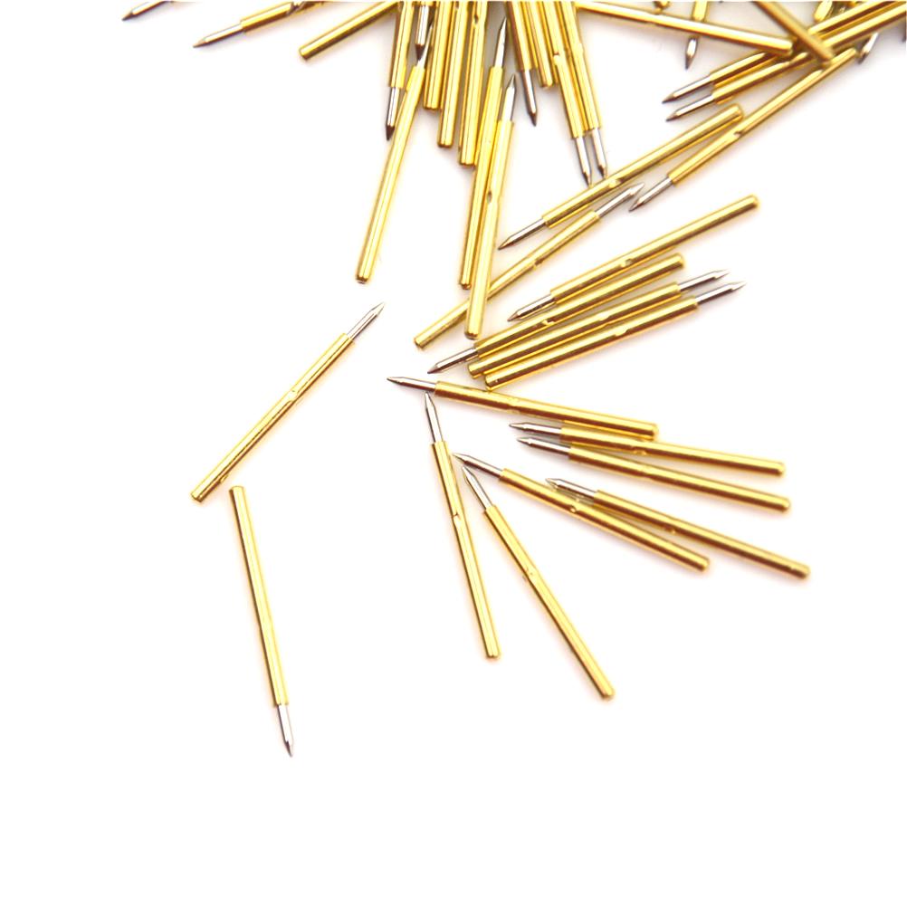 100Pcs P75-B1 Dia 1.0Mm Cusp Spear Spring Loaded Test Probes Pogo Pins Tool
