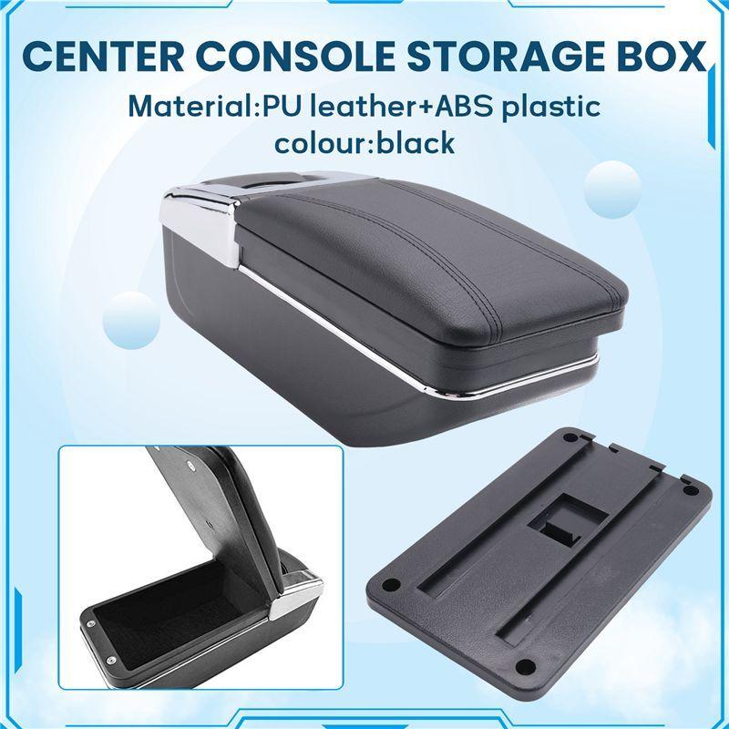 New Car Storage Box PU Leather Central Armrest Box For Swift 2005- Interior Accessories