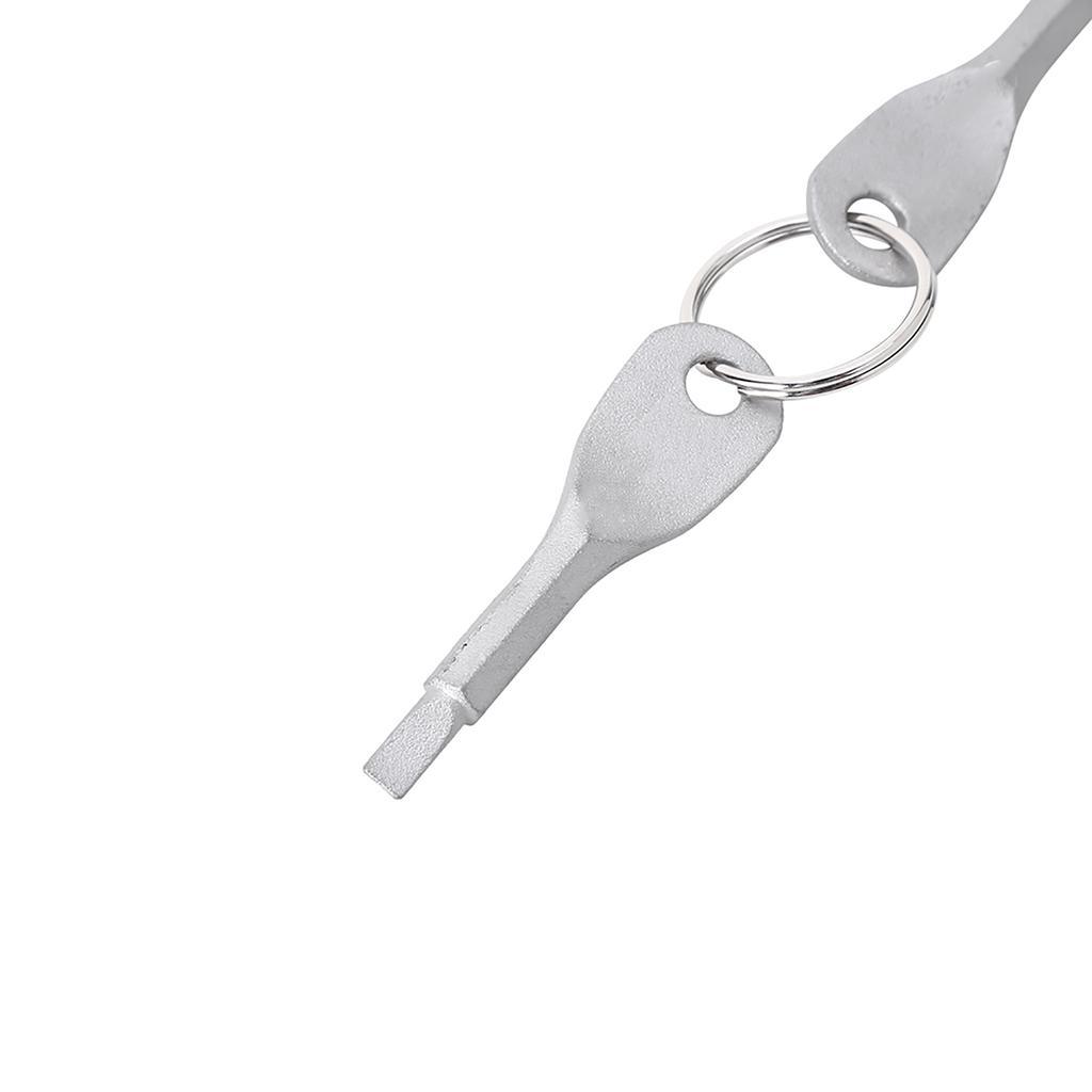 2 Ключа Карманный инструмент для улицы EDC Набор отверток из нержавеющей стали Стальное кольцо для ключей