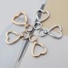 High-End Heart-Shaped Alloy Keychain with Spring Ring KC Gold Universal Buckle for Jewelry and Bags