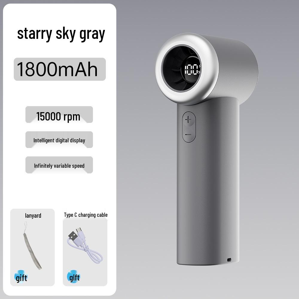 New 25-Year Portable USB Mini Fan with Digital Display – Outdoor/Desk Use, Strong Wind, Ideal Gift