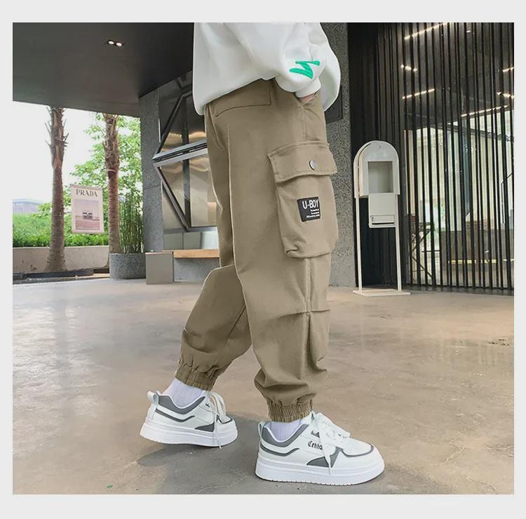 Повседневные брюки из чистого хлопка для мальчиков - Новая коллекция осень-зима 2023 года с бархатом - Для детей и подростков