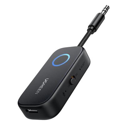 Ugreen Беспроводной передатчик-приемник для двойного Bluetooth-аудио, совместимый для автомобиля, беговой дорожки и Bluetooth 5.2 2-в-1