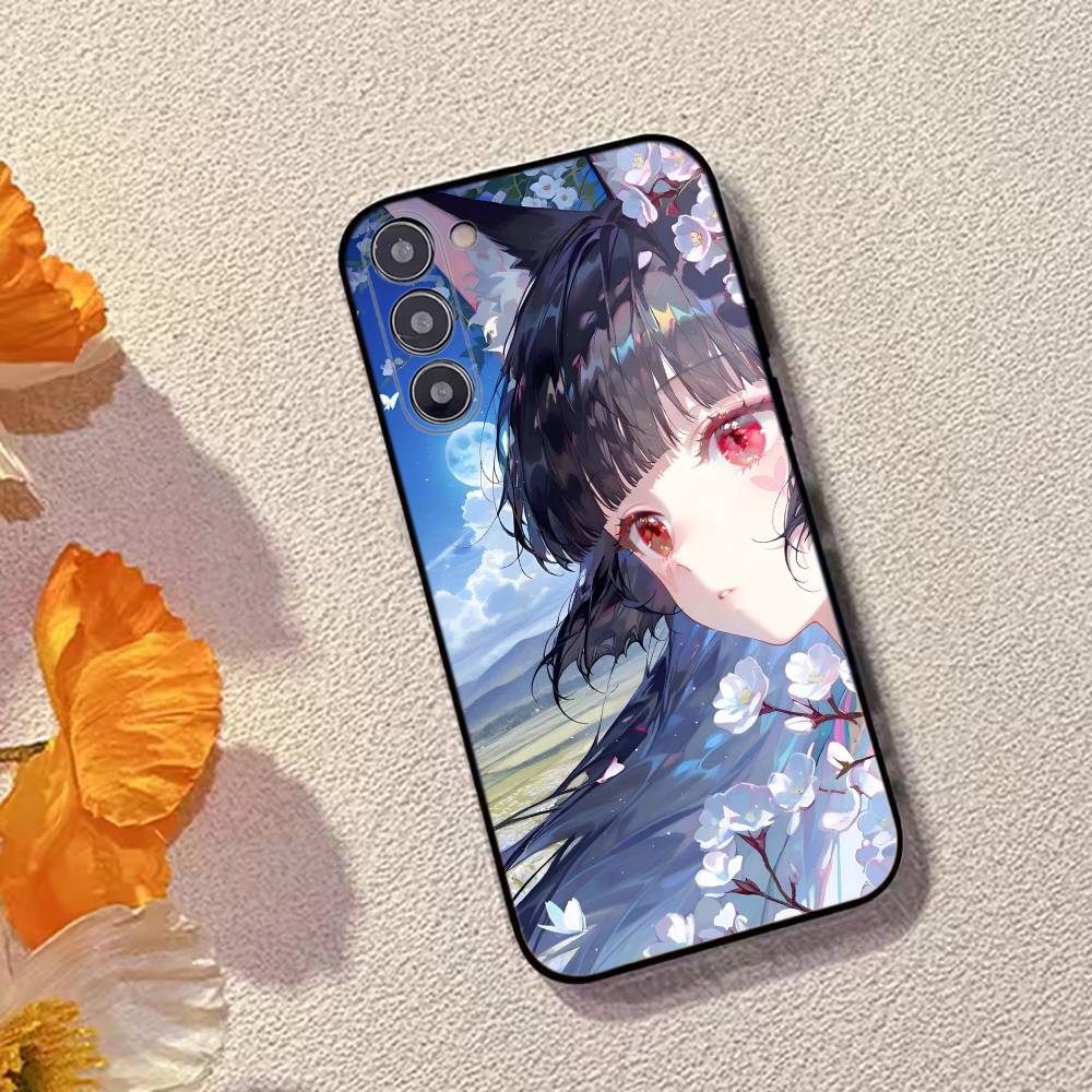 Чехол для телефона Hoshimi Miyabi из игры ZZZ, черный силикон, мягкий, для Samsung Galaxy A73, A72, A71, A70, A53, A52, A51