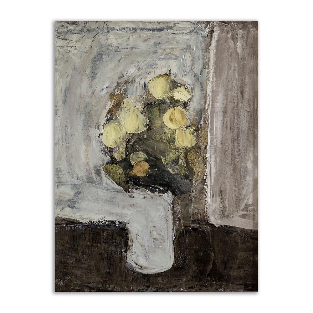 Moody Flower Canvas Painting Vintage Botanical Poster And Print Still Life Dark Flower Wall Art Picture Decoration Room Home Art