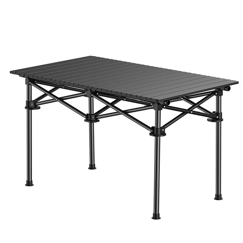 OEING Foldable Camping Picnic Table Set with Moon Chairs