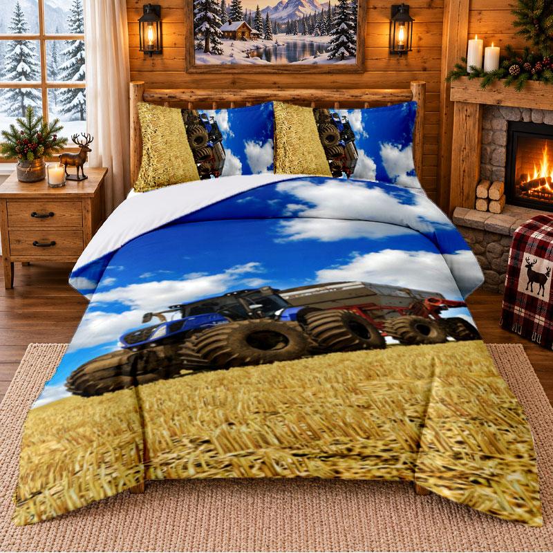 New Holland Pattern Bedding 3Pcs Set Bed Sheet And Pillowcases For Indoor Bedroom