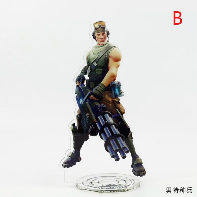 Pink Bear Skin Skull Special Trooper Ninja Acrylic Stand Figure Toy