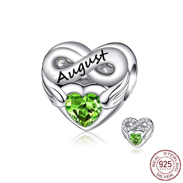 925 Sterling Silver Green Series Flower Tree Apple Pendant Diy Fine Beads Fit Original Fashion Charms Bracelet Women Jewelry