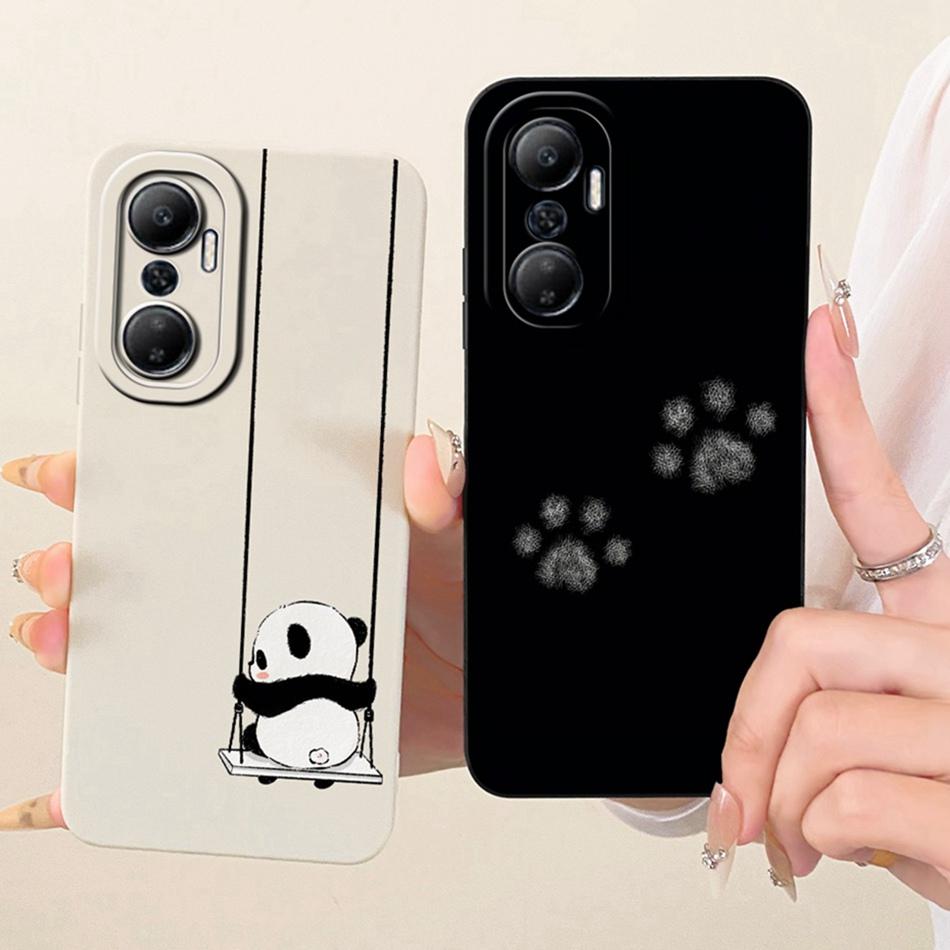 For Infinix Hot 20 20Play Cute Cat Flower Cartoon Phone Case For Infinix Hot 20 Play Hot20 4G Soft Silicone Covers Bumpers