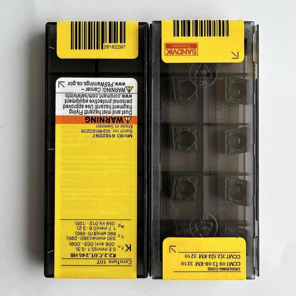 Original Sandvik / CCMT09T308-KM 3210 /Carbide CNC Blade 10 PCS