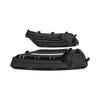 2pcs Car Fog Light Grill Frame Cover For Volvo For XC90 2016- Black ABS Front Bumper Lamp Grille 31383821 31383822 Car Light