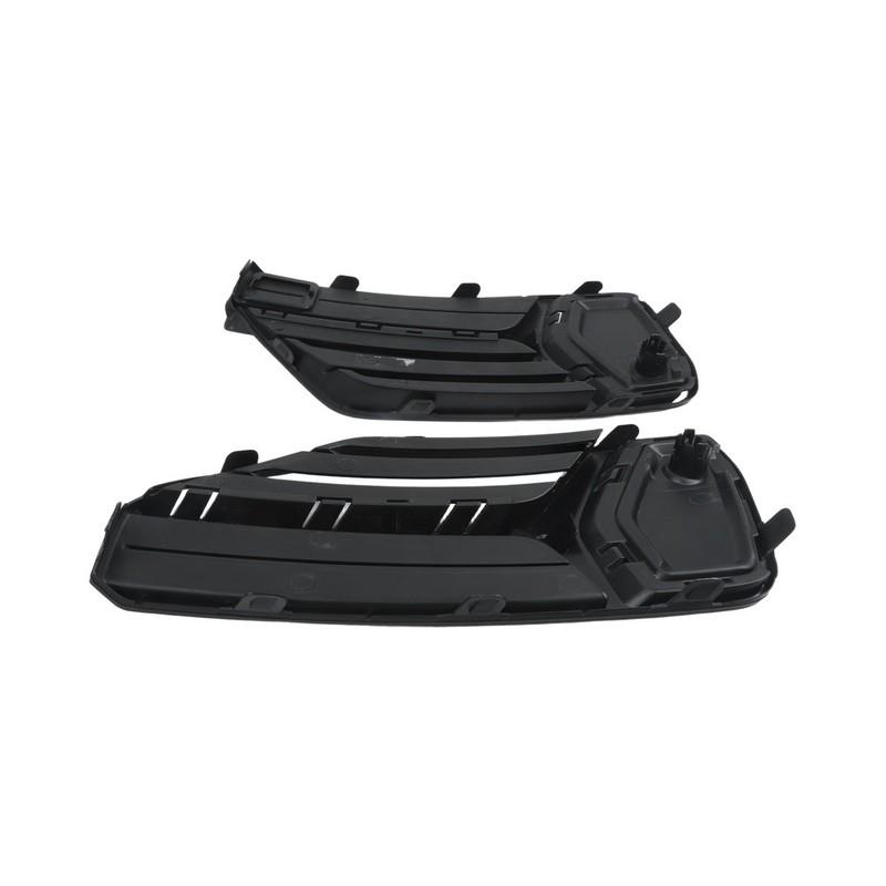 2pcs Car Fog Light Grill Frame Cover For Volvo For XC90 2016- Black ABS Front Bumper Lamp Grille 31383821 31383822 Car Light