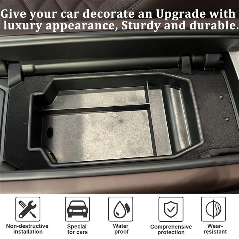 For BMW 7 Series G70 Center Console Organizer Armrest Storage Box Tray Car Interior Accessories Parts