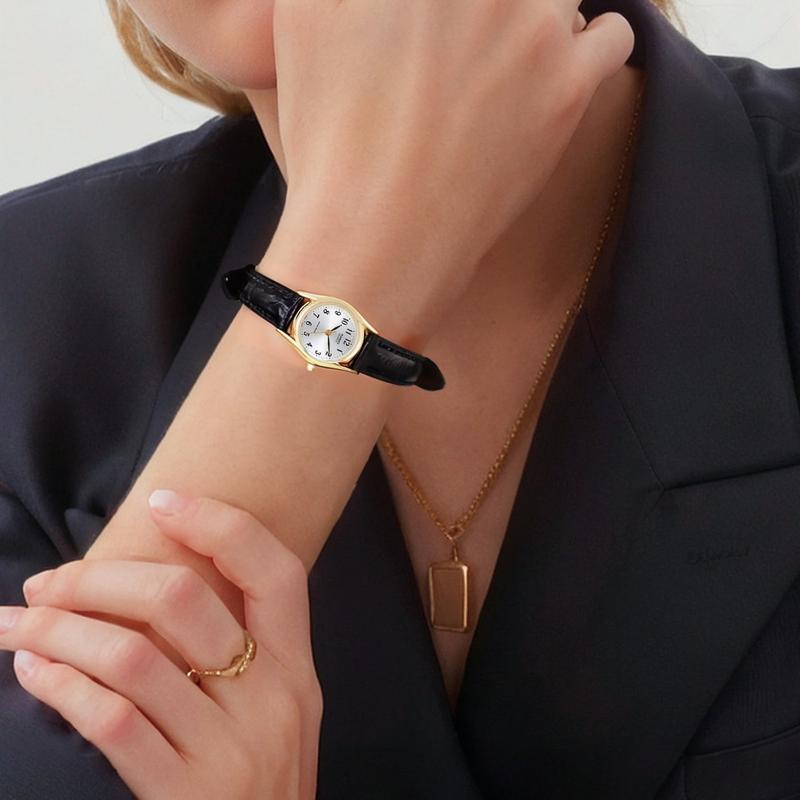 Casio Стандартная серия Коричневая кожаная кварцевая серебристый циферблат Часы Бизнес кварцевый механизм Ремешок из смолы Японские и корейские часы Женские часы LTP1094Q-7B2