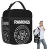 Изолированная сумка-ланчбокс Ramone Merch для женщин и детей, портативные контейнеры для еды, термосумка-ланчбокс, сумка-тоут