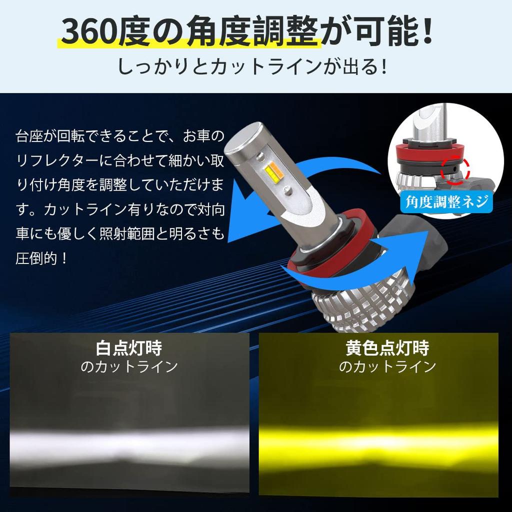 [Супер Взрывная Модель] Perrace H8 LED Противотуманный 2-цветный Переключаемый H11