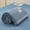 1pc Solid Color Simple Style Cotton Summer Quilt 150cm/180cm/200cm/220cm Breathable Skin-friendly Washable Machine Washable