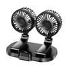Car Fan 360° Adjustable 2 Head Air Fan Automotive Electric Fan USB/12V/24V Fan 3 Speeds Headrest Ventilation Fan Car Silent Fan