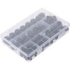 160Pcs Plastic Bolt Covers M4 M5 M6 M8 M10 M12 Hex Nut Caps Kit with Storage Box Screw Caps