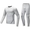 Comfortable Tight-Fitting Versatile Casual Warm Set Men Sets Ice-Blue-Gray Basic-Black 962517205-1