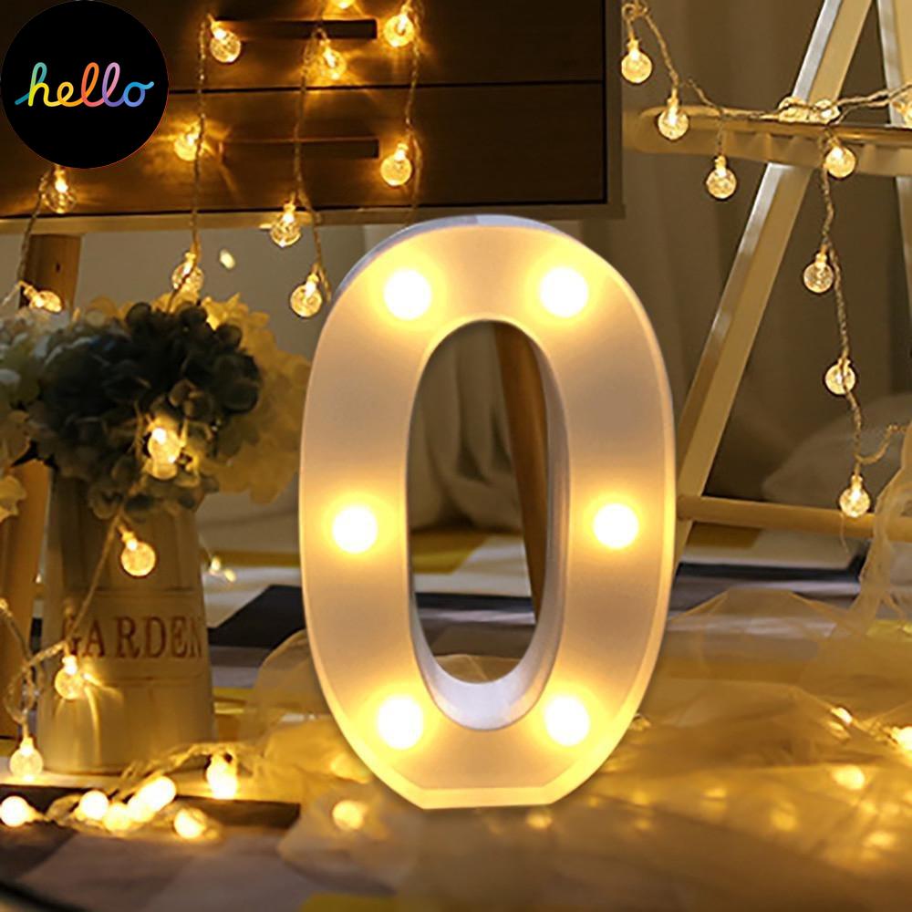Gemsun Fas on DIY 0-9 светодиодный цифровой ночник с поддержкой стоячей настенной теплой лампы W te Decor