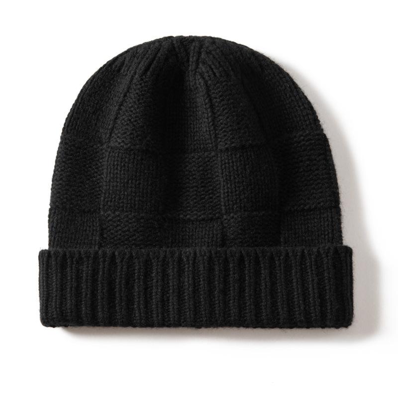 Cashmere Thickened Versatile Warm Ear Protector Minimalist Wind Cold Hat Fleece Hat Knitted Hat Men and Women