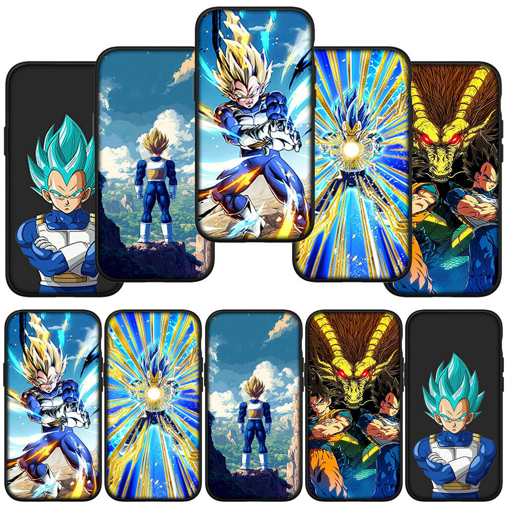Phone Case for Samsung Galaxy S25 S23 S24 Ultra FE Plus A05 A06 A15 A16 A36 A37 A35 A54 A55 A56 A57 A25 A26 A53 Coque Dragon Gokus Ball Vegeta Cover