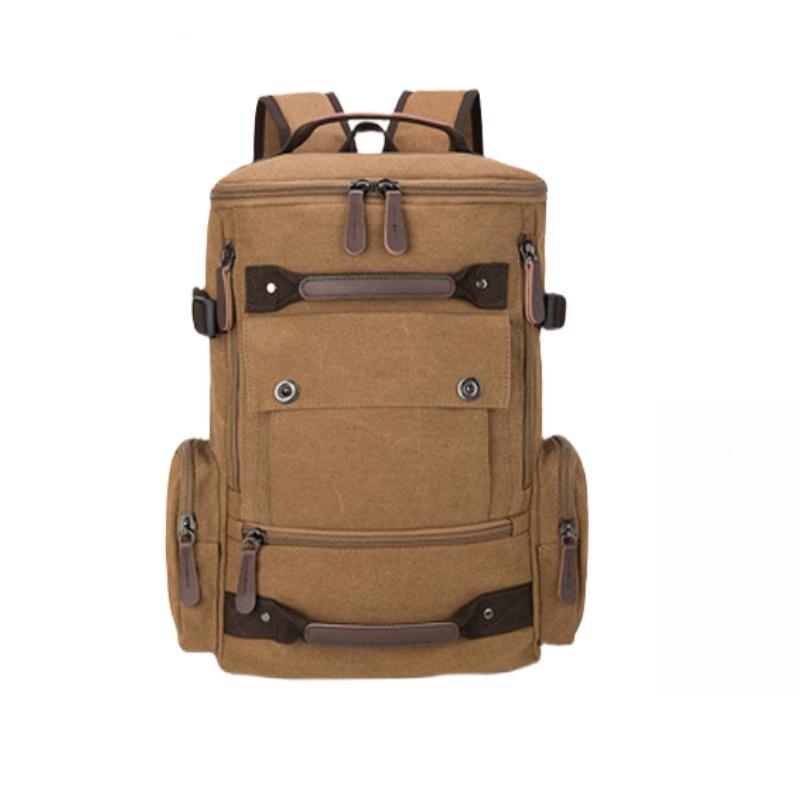 Винтажные износостойкие 16 A промытые холщовые мужские рюкзаки для скалолазания, походов, путешествий, портативные многофункциональные многослойные мужские сумки