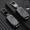 Zinc Alloy Leather Car Key Fob Case Cover For Jeep Grand Chrysler Dodge Charger