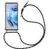 Necklace Case Lanyard for Xiaomi Redmi Note 12 Pro 5G Reinforced TPU Anti-Scratch with Black Lanyard