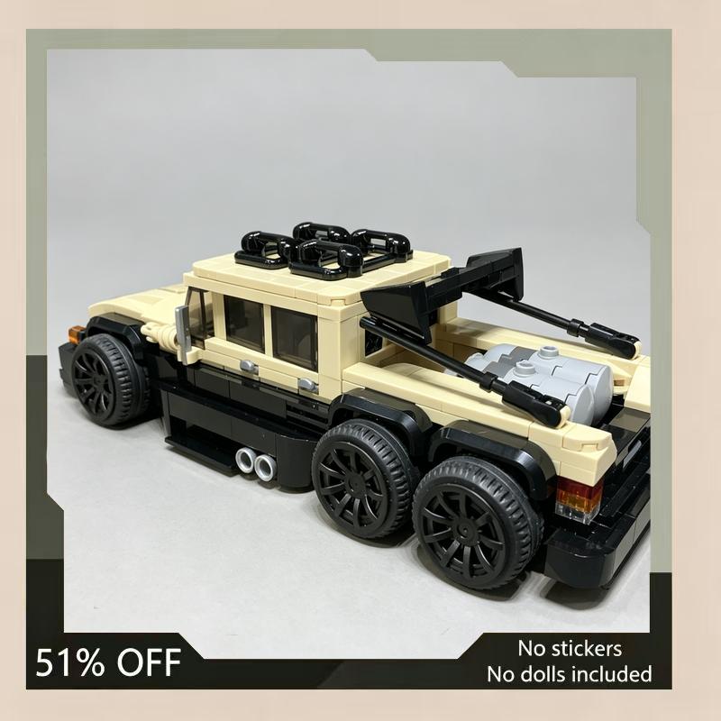 568 деталей 2009 года Индивидуальный 6x6 Внедорожник MOC Строительные Блоки Транспортное Средство DIY Сборка Подарок