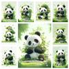 5D DIY Алмазная картина Набор для вышивки крестом Панда Алмазная вышивка Животные Картины Стразы Мозаика Набор для рукоделия подарок