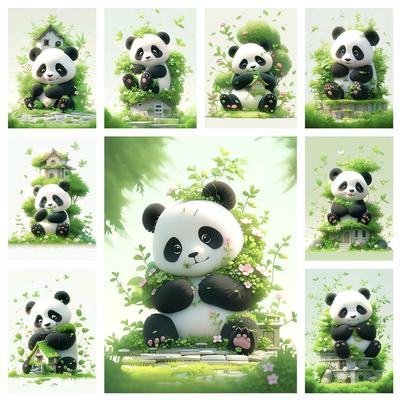 5D DIY Алмазная картина Набор для вышивки крестом Панда Алмазная вышивка Животные Картины Стразы Мозаика Набор для рукоделия подарок