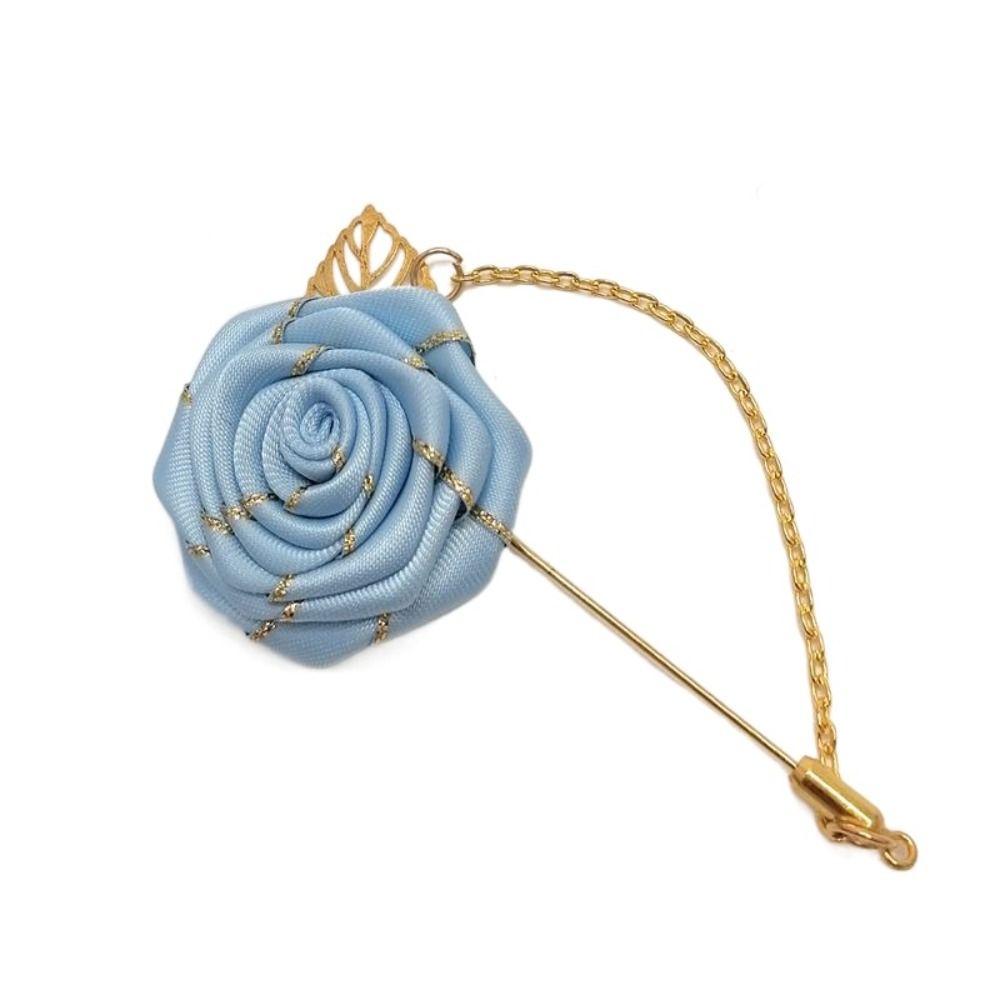 Аксессуары Цветной лист лацкан украшение роза воротник игла мужской корсаж ткань цветочный значок