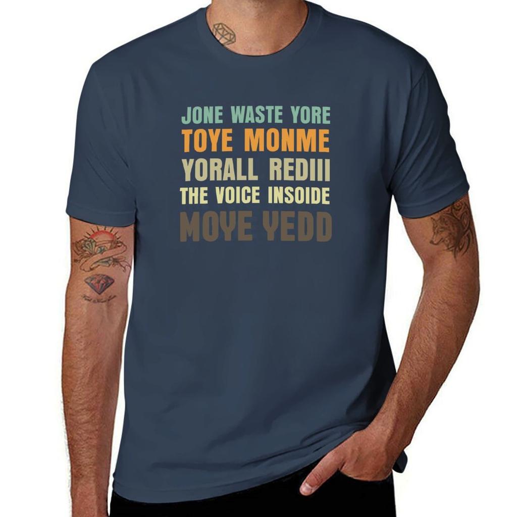 Jone Waste Yore Toye Monme Yorall Redii T-Shirt Korean Fashion Customs Design Your Own Plain Funnys Mens White T Shirts