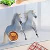 Kitchen Multifunctional Decorative Glass Board Two Snow Horses 80x52 cm
