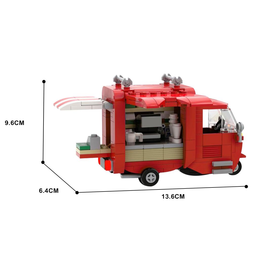 MOC Winter Countryside Christmas Decorate Building Block Set Christmas Cabin Coffee Cart Hot Drinks Christma series Kid Toy Gift