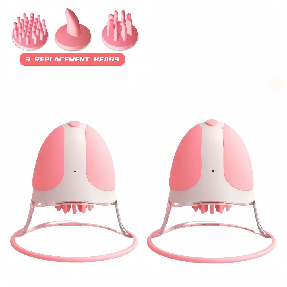 Присоски для сосков Сосущий стимулятор Массажер для женщин Вибратор для груди Вращающийся вакуумный насос Присоска Секс-игрушка Женский мастурбатор