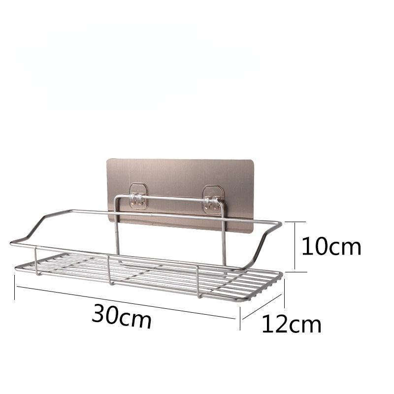 Полка для хранения ванной из нержавеющей стали Кухня Ванная комната Туалет Настенная полка для хранения